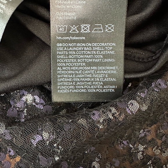 H&M Black and Silver and purple Sequin Kids Dress - Picture 3 of 9